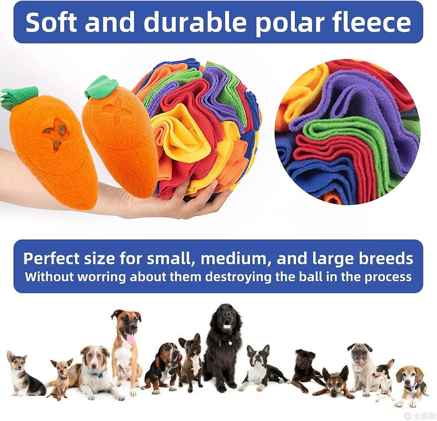 Unbranded Snuffle Mat Interactive Dog Toys Ball Dog Brain Mental Stimulating Puzzle Toys For Dogs Enrichment Game Feeding Mat For Stress Relief Portable Machine Washable (Small 5 Unbranded Snuffle Mat Interactive Dog Toys Ball Dog Brain Mental Stimulating Puzzle Toys For Dogs Enrichment Game Feeding Mat For Stress Relief Portable Machine Washable (Small – Image 5