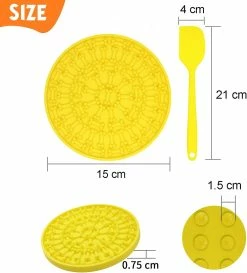 Unbranded Dog Slow Feeding Licky Mat For Bathing Grooming Nailing Trimming -nourriture pour chien boutique 790504956 max