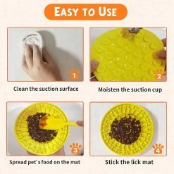 Unbranded Dog Slow Feeding Licky Mat For Bathing Grooming Nailing Trimming -nourriture pour chien boutique 790504982 max