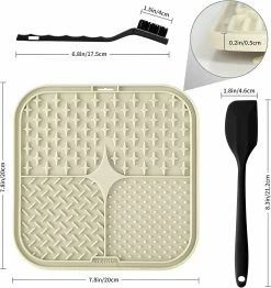 Unbranded Licky Mats For Dogs 2 Pcs Dog Slow Feeding Lick Mats With Suction Cup Boredom And Anxiety Reducer Lick Mats For Dogs(with 1 Spatula + 1 Brush For Easier Cleaning) 6 Unbranded Licky Mats For Dogs 2 Pcs Dog Slow Feeding Lick Mats With Suction Cup Boredom And Anxiety Reducer Lick Mats For Dogs(with 1 Spatula + 1 Brush For Easier Cleaning) -nourriture pour chien boutique 790505147 max