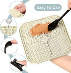Unbranded Licky Mats For Dogs 2 Pcs Dog Slow Feeding Lick Mats With Suction Cup Boredom And Anxiety Reducer Lick Mats For Dogs(with 1 Spatula + 1 Brush For Easier Cleaning) 7 Unbranded Licky Mats For Dogs 2 Pcs Dog Slow Feeding Lick Mats With Suction Cup Boredom And Anxiety Reducer Lick Mats For Dogs(with 1 Spatula + 1 Brush For Easier Cleaning) -nourriture pour chien boutique 790505181 max
