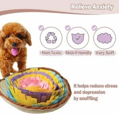 Unbranded Stowed And Portable Dog Feeding Mat Small Dog Training Pad Pet Nose Work Blanket Non Slip Pet Activity Mat For Foraging Skill -nourriture pour chien boutique 790505670 max