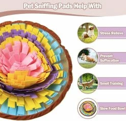 Unbranded Stowed And Portable Dog Feeding Mat Small Dog Training Pad Pet Nose Work Blanket Non Slip Pet Activity Mat For Foraging Skill -nourriture pour chien boutique 790505714 max