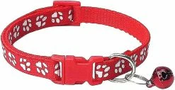 Unbranded 2-pack Footprint Cat Collar, Chien Cat Collar Le Adjable Ester Cat Dog Collar Or Seatbelts -nourriture pour chien boutique 791166158 max
