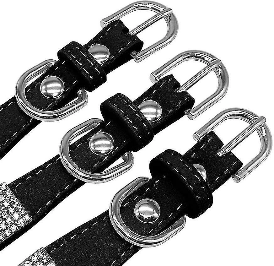 Unbranded Collier Pour Chien Collier En Strass Pour Chien, Mignon éblouissant Étincelant Doux Cuir Daim Chien Chat Collier Strass Cristal Diamant Pet Dog Puppy Collier 4 Unbranded Collier Pour Chien Collier En Strass Pour Chien, Mignon éblouissant Étincelant Doux Cuir Daim Chien Chat Collier Strass Cristal Diamant Pet Dog Puppy Collier – Image 4