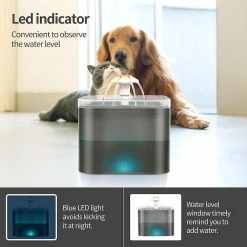 Unbranded Fontaine Pour Animaux De Compagnie Fontaine D’eau Pour Chat Low-noise Ajuster Flower Led Dog Dispenser -nourriture pour chien boutique 792058803 max