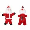 Unbranded Jouets Dog Squeak Stuffed Santa Puppy Noël Chew Toy Pour Petits à Grands Chiens