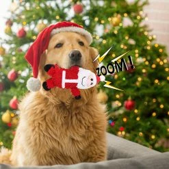 Unbranded Jouets Dog Squeak Stuffed Santa Puppy Noël Chew Toy Pour Petits à Grands Chiens -nourriture pour chien boutique 792059872 max