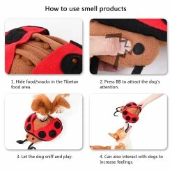 Unbranded Dog Snuffle Peluche Toy Dispensing Ladybug Pour Chiens Interactive Stuffed Chew Toy -nourriture pour chien boutique 792060092 max
