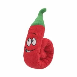 Unbranded Pet Sniffing Peluche Toy Food Molar Puzzle Dog Toy Interactif Chilli Shape Toy