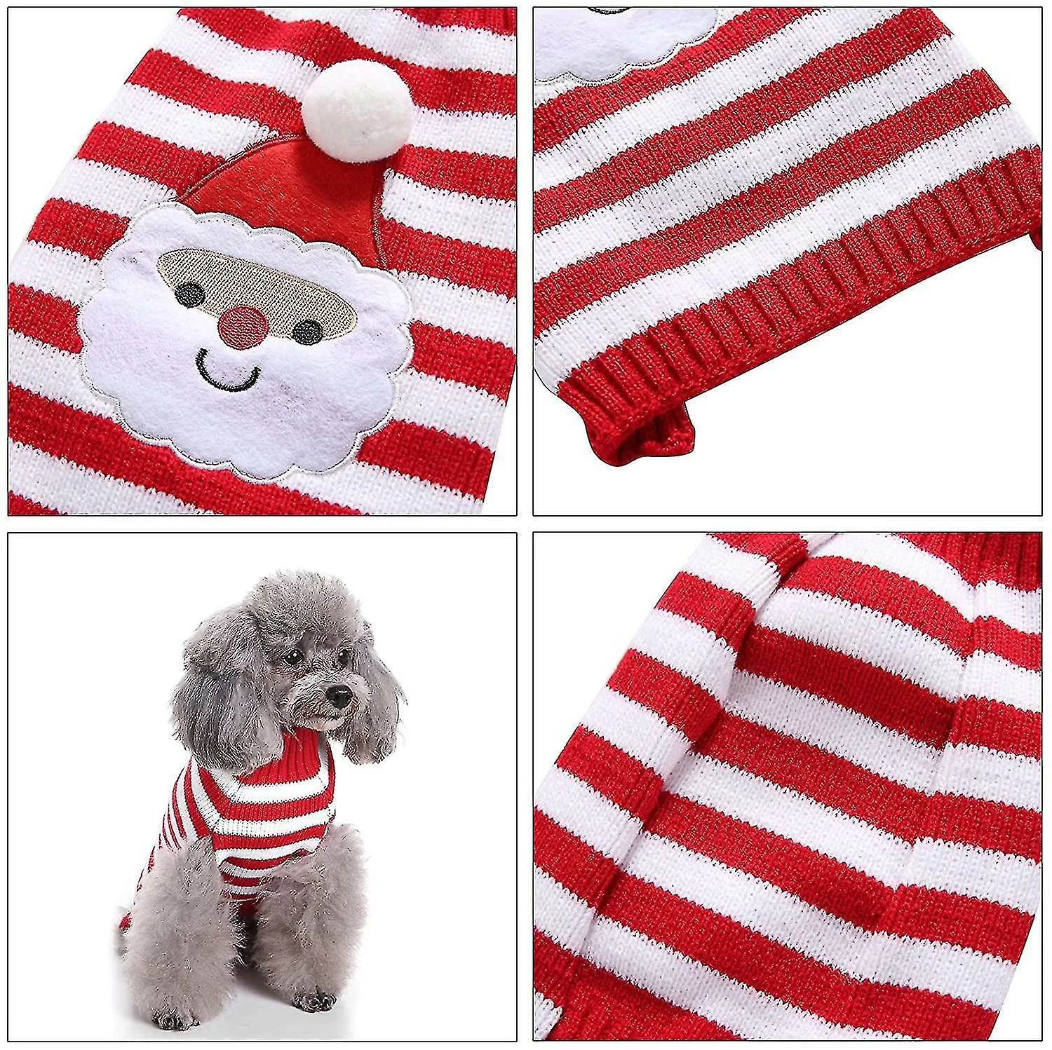Unbranded Noël Pet Dog Sweater Pet Vêtements Mignon Pet Puppy Cat Dog Warm Jump 4 Unbranded Noël Pet Dog Sweater Pet Vêtements Mignon Pet Puppy Cat Dog Warm Jump – Image 4