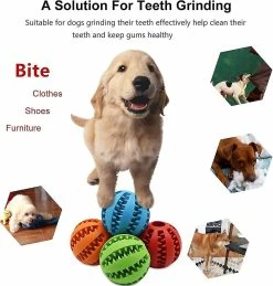 Unbranded Non-toxic Bite-resistant Natural Elastic Rubber Ball 2 Pack ,small And Medium Interactive Dog Toys ,pet Food Treatment Feederschewing [free Shipping] -nourriture pour chien boutique 793900035 max