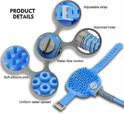 Breey 2 En 1 Dog Shower Pet Shower Head Avec Brosse Pour Chien Chat Grooming Brushes Massage Pour Grand Moyen -nourriture pour chien boutique 794267445 max