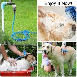 Breey 2 En 1 Dog Shower Pet Shower Head Avec Brosse Pour Chien Chat Grooming Brushes Massage Pour Grand Moyen -nourriture pour chien boutique 794267471 max