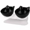 Chulian Bol De Nourriture Antidérapant Avec Stand Cat Dog Water Bowl