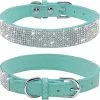 Unbranded Rhinestone Dog Collar, Cute Dazzling Sparkling Soft Suede Leather Dog Cat Rhinestone Collar Crystal Diamond Pet Dog Puppy Collar (xs, Black) Z