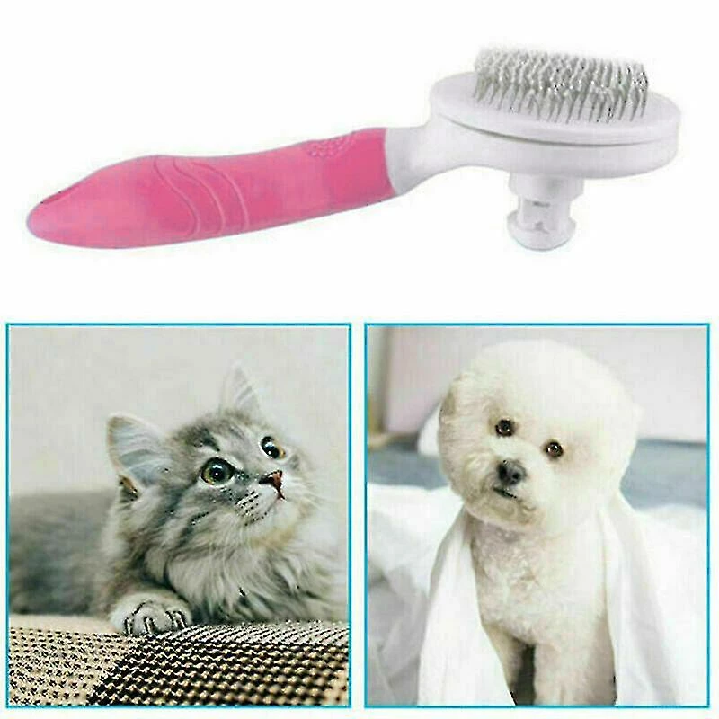 Unbranded Pet Dog Cat Brush Grooming Slicker Self Cleaning Slicker Brush Massage Hair Comb Z 2 Unbranded Pet Dog Cat Brush Grooming Slicker Self Cleaning Slicker Brush Massage Hair Comb Z – Image 2