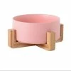 OEM Bol En Céramique Pet Food Water Bowl Dog Cat Ceramic Bowl Rose