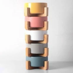 OEM Bol En Céramique Pet Food Water Bowl Dog Cat Ceramic Bowl Rose -nourriture pour chien boutique 797402184 max