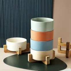 OEM Bol En Céramique Pet Food Water Bowl Dog Cat Ceramic Bowl Rose -nourriture pour chien boutique 797402581 max