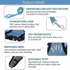 Unbranded Adjustable Reflective Cat Harness Vest Walking Straps For Cat Kitten Dog Puppy Leash Leads Pet Chest Harness K0023 -nourriture pour chien boutique 798376590 max