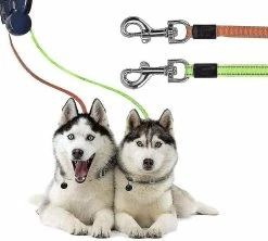 Unbranded Double Retractable Dog Leash, 3m Flexible Double Retractable Dog Leash -nourriture pour chien boutique 798378709 max