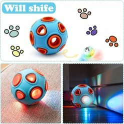 Unbranded Led Dog Ball Dog Toy Ball Interactive Bouncing Light Ball Avec Élastique Flashing Dog Ball Led Glitter Dog Toy (bule Ball Avec Led) -nourriture pour chien boutique 798388724 max