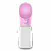 Unbranded Portable Dog Bottle Distributeur D’eau Travel Outdoor Pet 550ml Rose