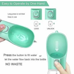 Unbranded Portable Dog Bottle Distributeur D’eau Voyage Outdoor Pet 350ml Blanc -nourriture pour chien boutique 798400503 max