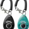 Unbranded Pet Training Clicker With Wrist Strap - Dog Training Clickers (nouveau Noir + Bleu)