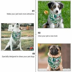 Redmiter 8pcs Chien Pet Summer Bandana Tropic Pattern Dog Bandana Triangle Dog Bib Foulard -nourriture pour chien boutique 799508505 max