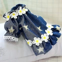 Redmiter New Luxury Pet Clothes Girl Dog Dresses With Flower Spring/summer Star Cowboy Skirt Dog Clothing(xs) 9 Redmiter New Luxury Pet Clothes Girl Dog Dresses With Flower Spring/summer Star Cowboy Skirt Dog Clothing(xs) -nourriture pour chien boutique 799509295 max