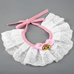 Gegong Pet Cat Lace Collars Necktie Adjustable Dog Cute Bowtie Bib Accessories(s) -nourriture pour chien boutique 799615477 max