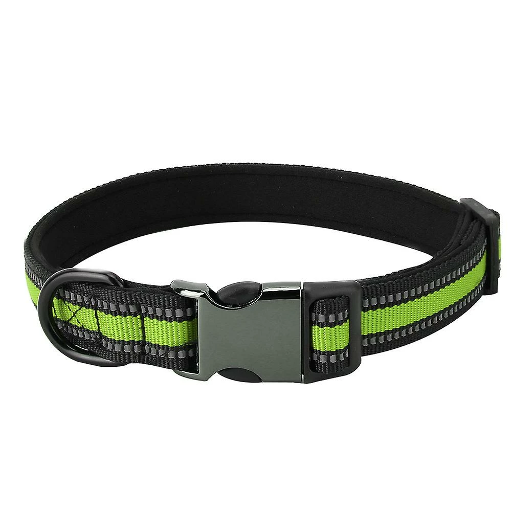 Gegong Durable Puppy Dog Cat Collar Personalized Pet Id Neck Strap (fluorescent Green S) 1 Gegong Durable Puppy Dog Cat Collar Personalized Pet Id Neck Strap (fluorescent Green S)