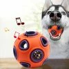 Unbranded Dog Balls Dog Ball Bell Dog Toy Indestructible Squeaky Dog Toy Durable Chew Ball With Glitter Dog Bell