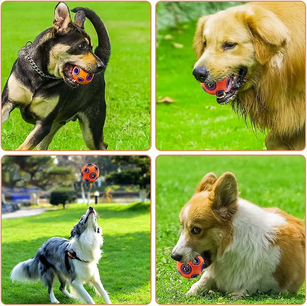 Unbranded Dog Balls Dog Ball Bell Dog Toy Indestructible Squeaky Dog Toy Durable Chew Ball With Glitter Dog Bell 3 Unbranded Dog Balls Dog Ball Bell Dog Toy Indestructible Squeaky Dog Toy Durable Chew Ball With Glitter Dog Bell – Image 3