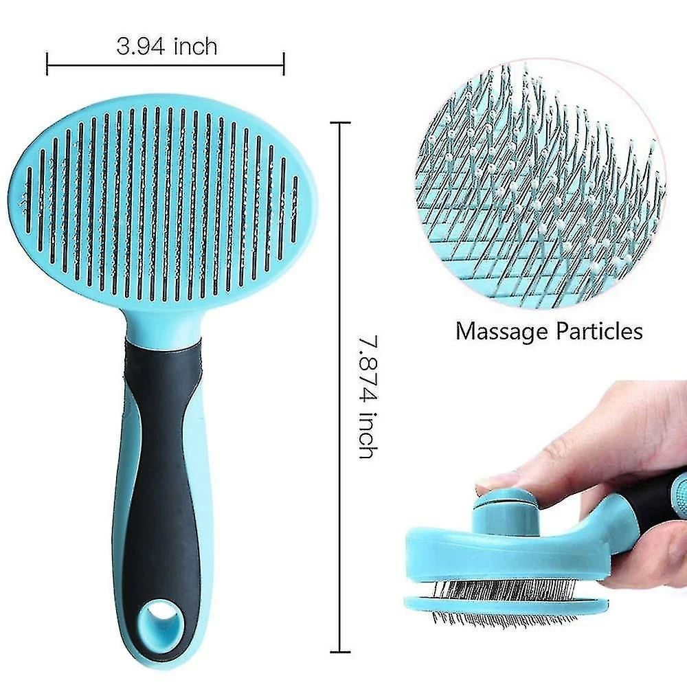 Unbranded Cat Brush Soft Dog Grooming Tool Supprime Le Sous-poil Lâche Autonettoyant 1 Unbranded Cat Brush Soft Dog Grooming Tool Supprime Le Sous-poil Lâche Autonettoyant