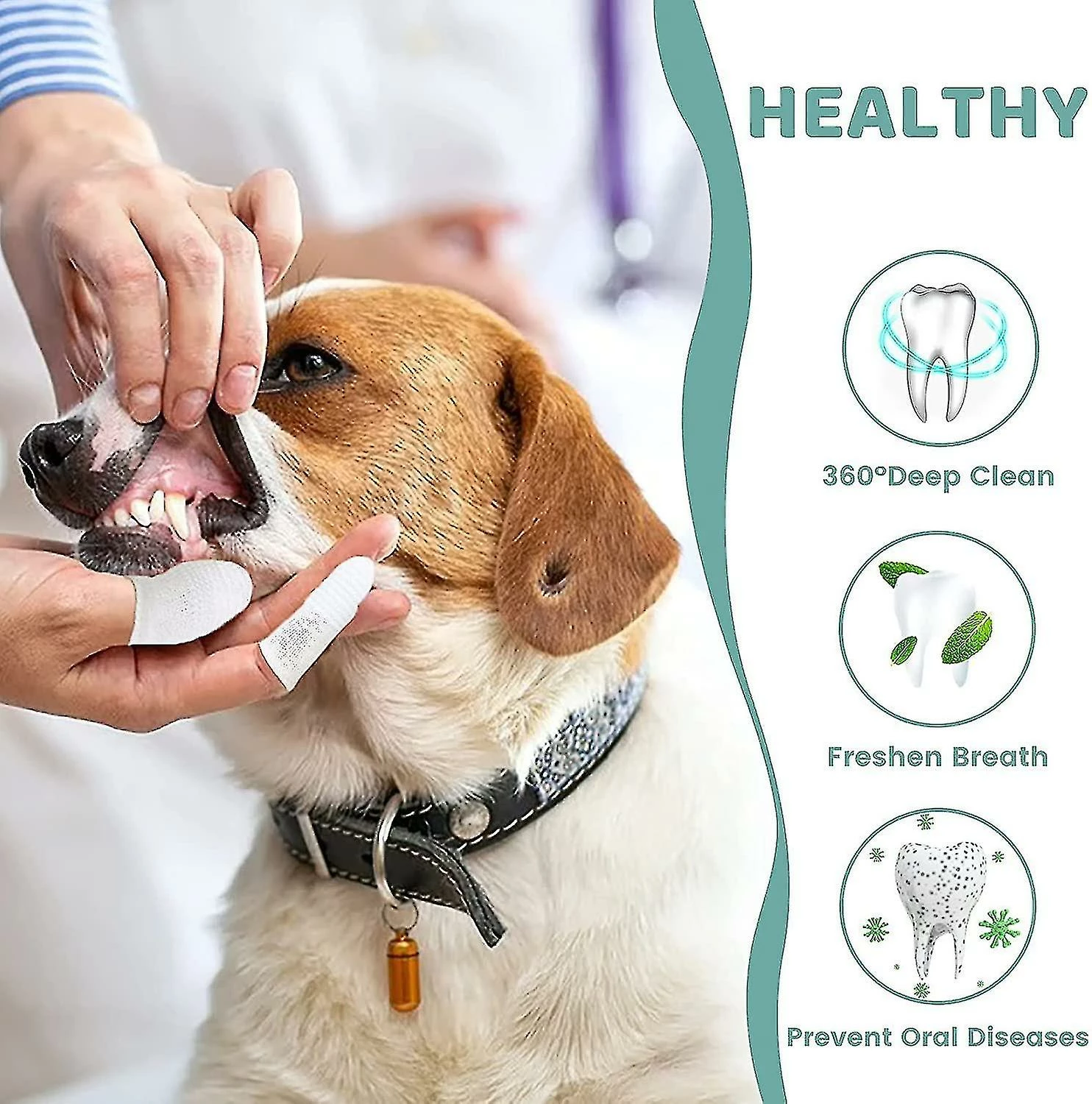 Unbranded Dog Finger Toothbrush, Cloth Pet Finger Toothbrush Dental Hygiene Brushes, Anti Dental Plaque For Dog And Cat (12 Pieces, White),11 4 Unbranded Dog Finger Toothbrush, Cloth Pet Finger Toothbrush Dental Hygiene Brushes, Anti Dental Plaque For Dog And Cat (12 Pieces, White),11 – Image 4