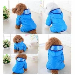 Unbranded Pet Dog Puppy Rainwear Imperméable Pet Hooded Waterproof Jacket Vêtements -nourriture pour chien boutique 804964108 max