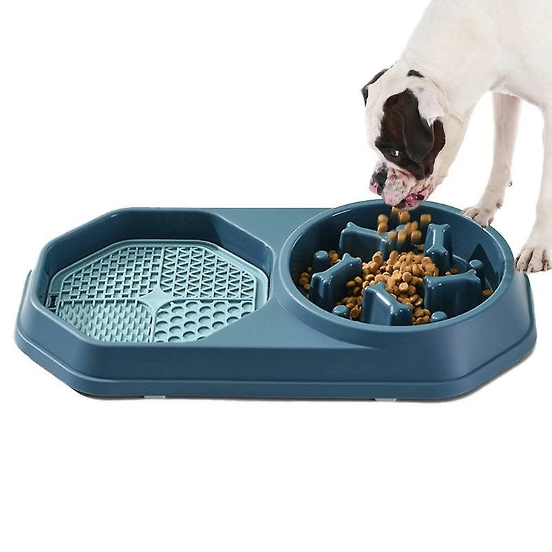 Alisili Dog Slow Feeder Bowl & Lick Mat No Spill No Skid Interactive Bloat Stop Durable No Choking Healthy Design Pet Food Puzzle And 1 Alisili Dog Slow Feeder Bowl & Lick Mat No Spill No Skid Interactive Bloat Stop Durable No Choking Healthy Design Pet Food Puzzle And