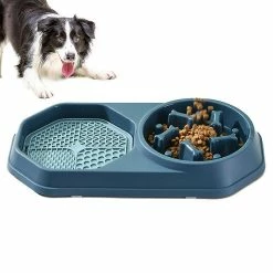 Alisili Dog Slow Food Bowl Pet Anti Suffocation Bowl Slow Food Puppy Cat Bowl Anti Swallow Plate Healthy Feeding For Medium Small Dogs -nourriture pour chien boutique 811141158 max
