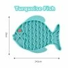 Alisili Fish Shape Silicone Bowl Dog Lick Mat Slow Feeding Food Bowl Pour Petits Chiens De Taille Puppy Cat Treat Feeder Distributeur Pet Supplies