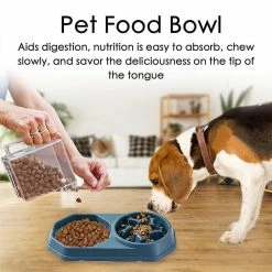 Alisili Dog Slow Feeder Bowl & Lick Mat Slow Feed Dog Bowl Boredom Reducer Pet Food Puzzle And Water Bowl Set For Puppy Small Medium -nourriture pour chien boutique 811141183 max