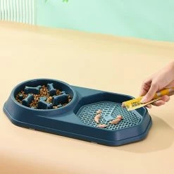 Alisili Dog Slow Food Bowl Pet Anti Suffocation Bowl Slow Food Puppy Cat Bowl Anti Swallow Plate Healthy Feeding For Medium Small Dogs -nourriture pour chien boutique 811141192 max