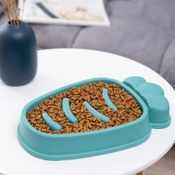 Alisili Pet Slow Food Bowl Carrot Type Anti-choke Rice Bowls Puppy Cat Slow Down Eating Feeder Dish Prevent Obesity Dog Feeding Supplies -nourriture pour chien boutique 811141591 max