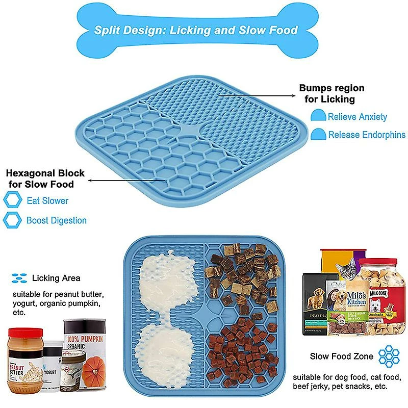 Alisili Pet Slow Feeder Mat Silica Gel Dog Licking Pad With Sucker Dinner Plate Cat Wet Food Peanut Butter Lick Pad Bowl Pet Supplies 4 Alisili Pet Slow Feeder Mat Silica Gel Dog Licking Pad With Sucker Dinner Plate Cat Wet Food Peanut Butter Lick Pad Bowl Pet Supplies – Image 4