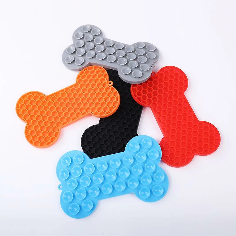 Alisili Mat For Pet Dogs Cats Slow Food Bowls With Suction Cup Feeding Food Bowl Silicone Dog Lick Pad 4 Alisili Mat For Pet Dogs Cats Slow Food Bowls With Suction Cup Feeding Food Bowl Silicone Dog Lick Pad – Image 4