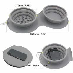 Alisili Pet Travel Bowl Collapsible Portable Slow Feeder Dog Bowl Foldable Silicone Cat Food Water Bowl Double Mat Outdoor Pet Supplies 6 Alisili Pet Travel Bowl Collapsible Portable Slow Feeder Dog Bowl Foldable Silicone Cat Food Water Bowl Double Mat Outdoor Pet Supplies -nourriture pour chien boutique 811142060 max