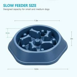 Alisili Pet Dog Bowl Dog Slow Feeder Bowl Puppy Cat Slow Eating Dish Bowl Anti-gulping Food Plate Feeding Dog Food Bowl Pet Supplies -nourriture pour chien boutique 811142185 max