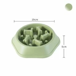 Alisili Pet Dog Bowl Dog Slow Feeder Bowl Puppy Cat Slow Eating Dish Bowl Anti-gulping Food Plate Feeding Dog Cat Food Bowl Pet Supplies